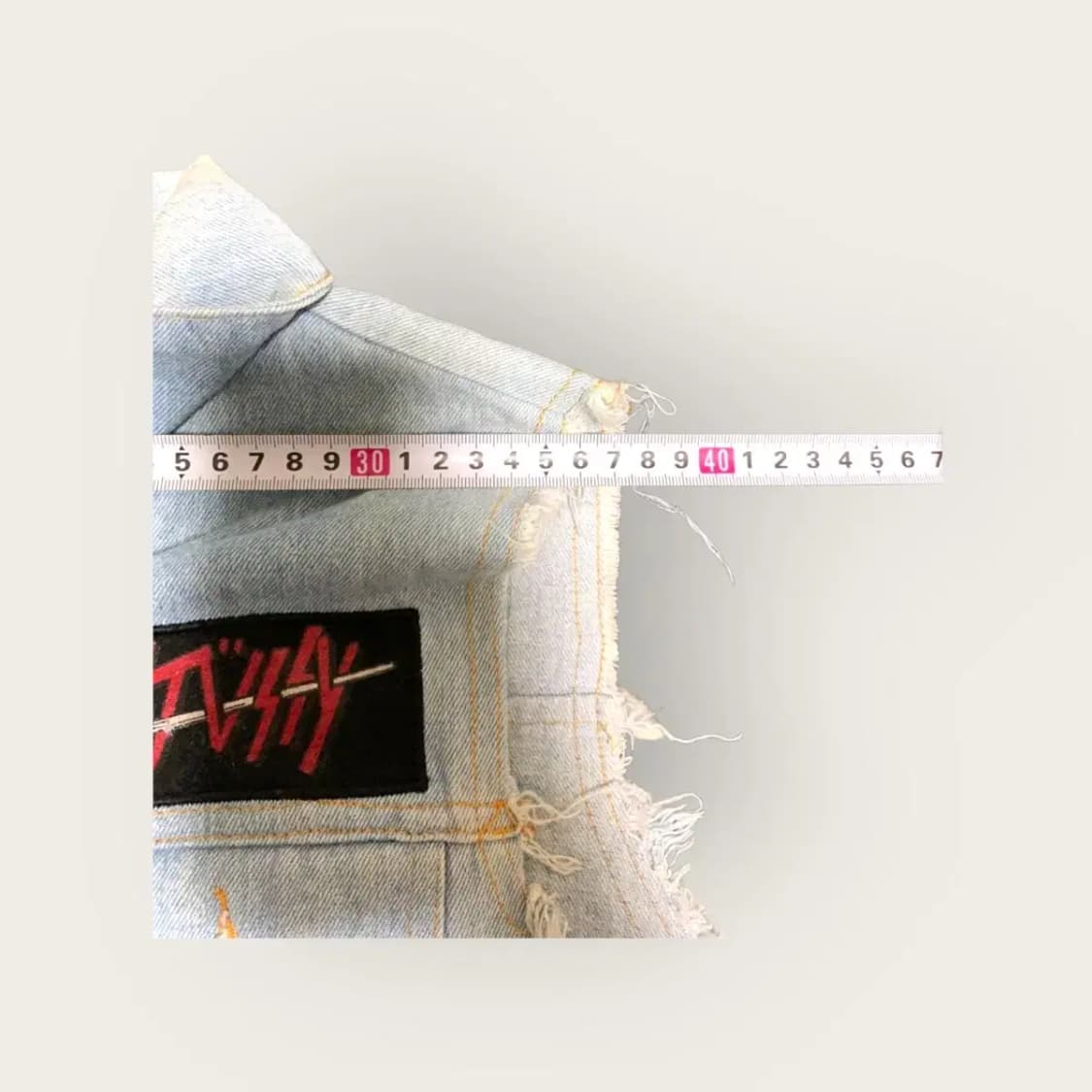 M)스투시 데님 조끼 청조끼 STUSSY 빅로고 쪼끼 상품이미지8