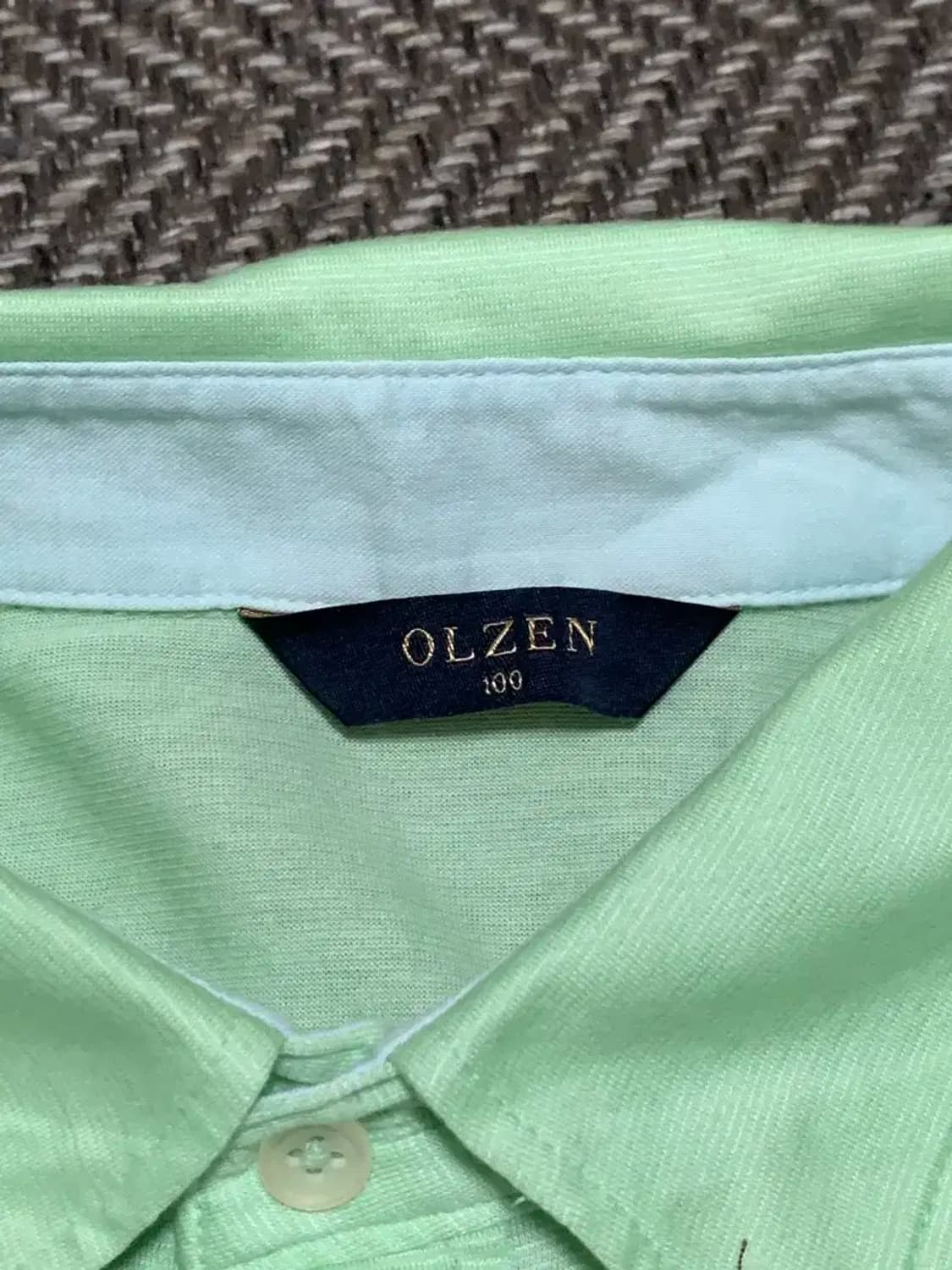 100)올젠 OLZEN 민트셔츠 민트티 와이셔츠 올젠셔츠 올젠카라티 상품이미지3