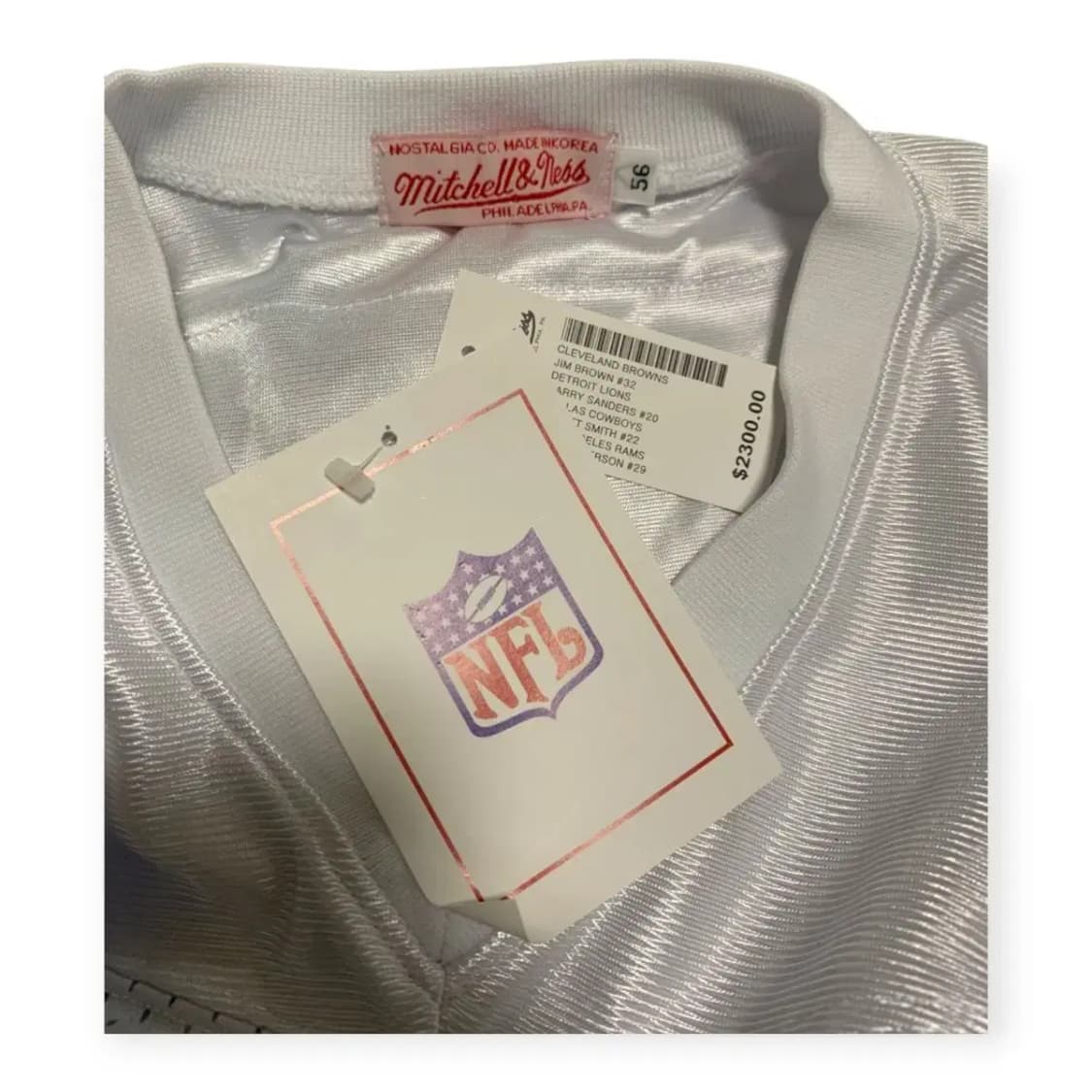 56)NFL 미첼앤네스 스로우백 리미티드에디션 올스타 올네임 럭비져지 상품이미지5