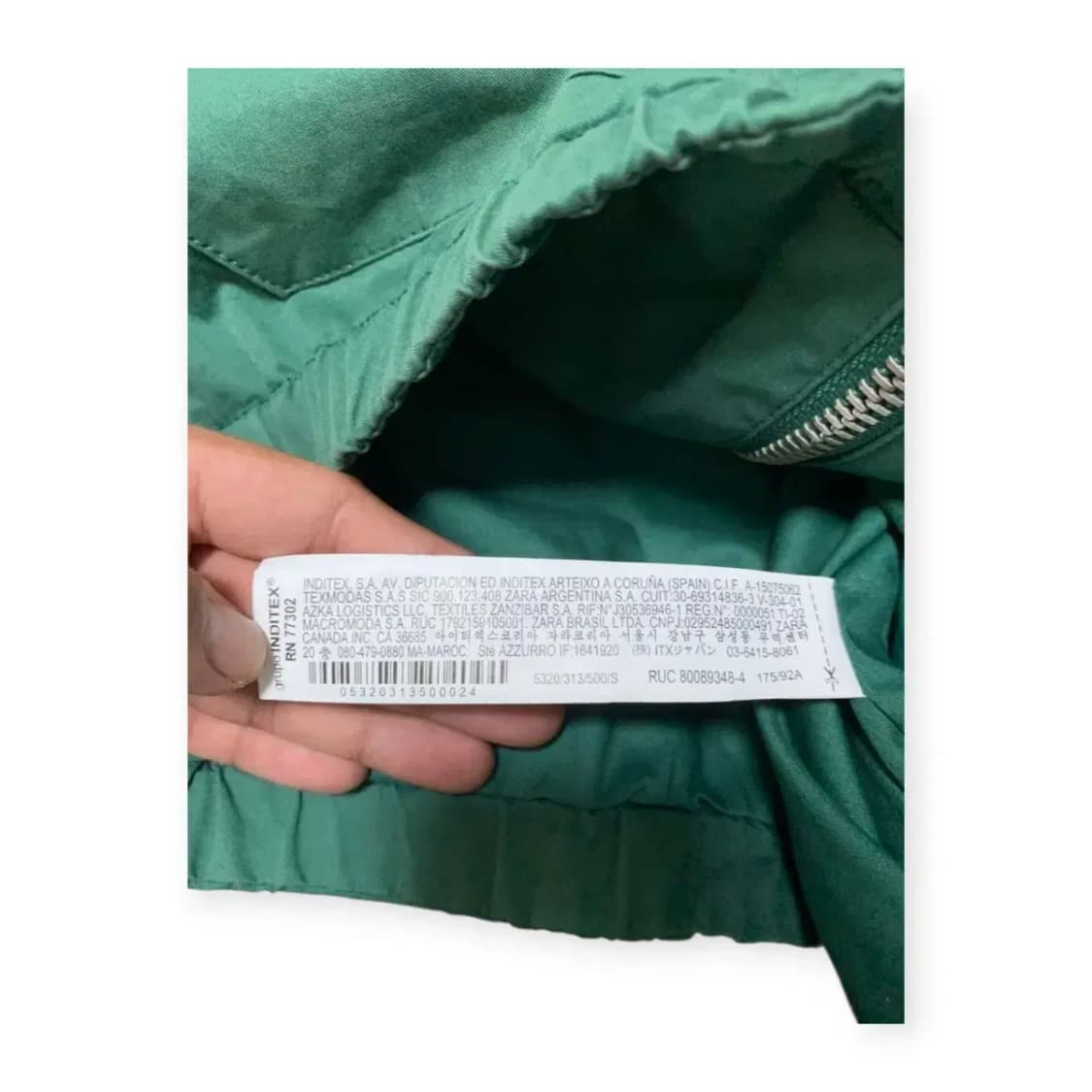 S)자라 오버핏 그린 블루종 루즈핏 스윙탑 스윙톱 자켓 상품이미지7