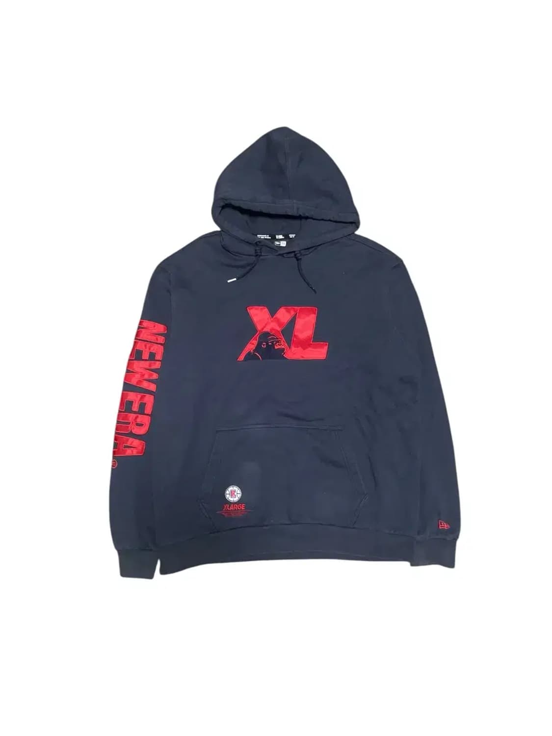 110,XL)뉴에라X엑스라지 블랙 후드티 상품이미지1