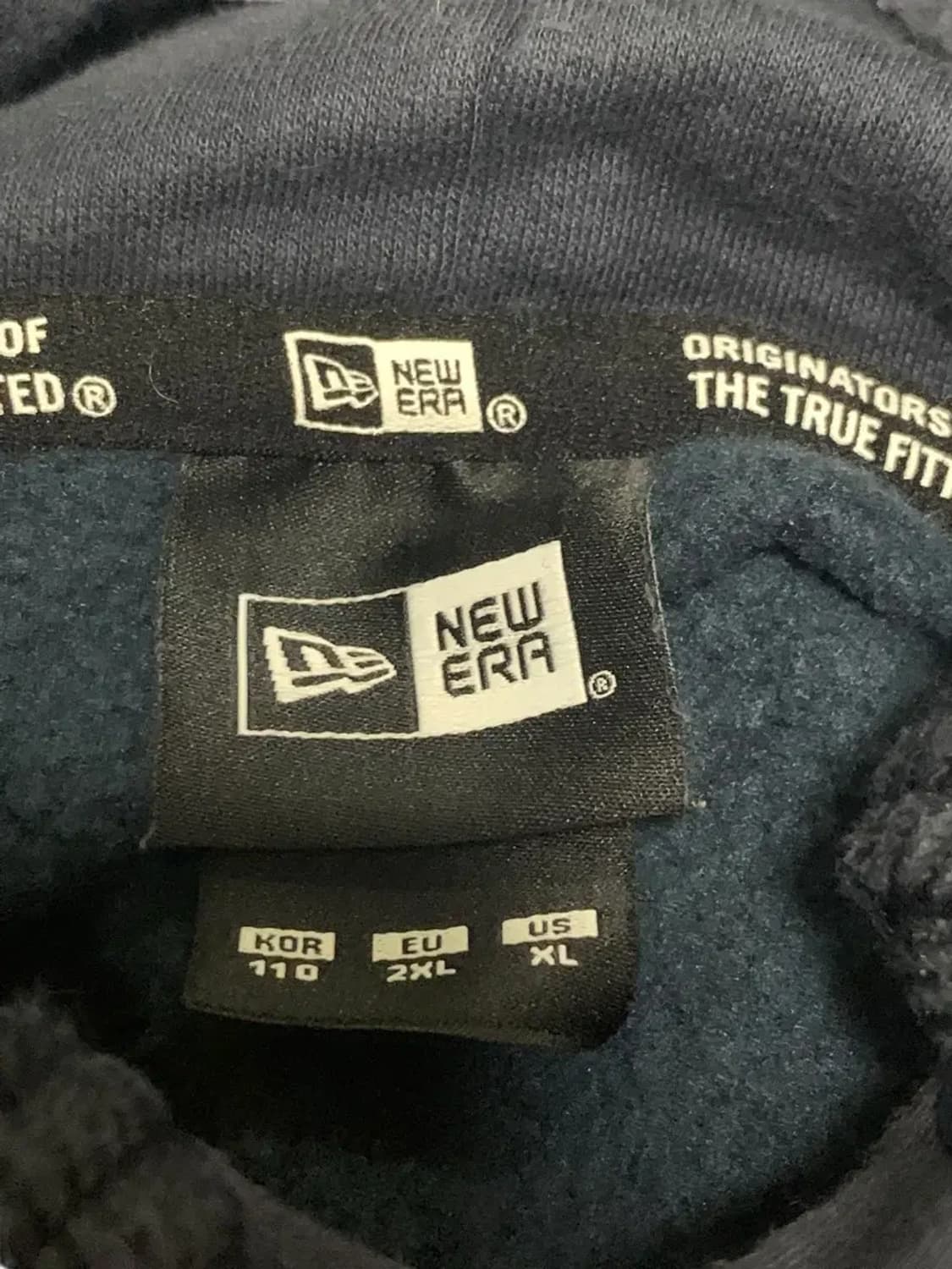 110,XL)뉴에라X엑스라지 블랙 후드티 상품이미지8