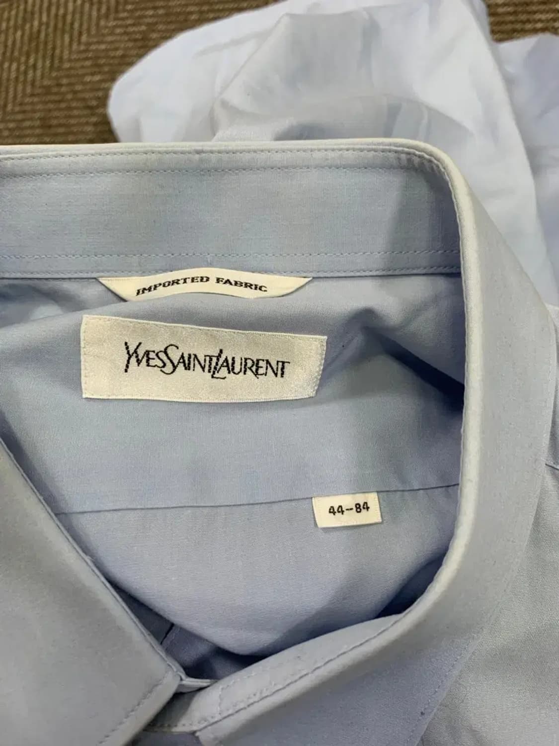 90)YSL 입생로랑 스카이블루 셔츠 긴팔셔츠 48사이즈 생로랑48 상품이미지10