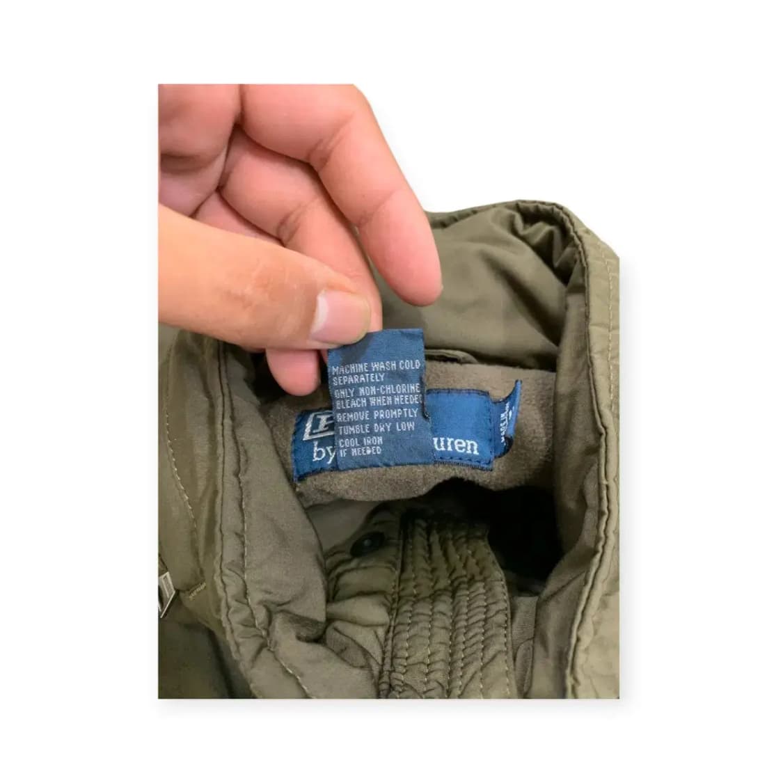 M)폴로랄프로렌 스윙톱 누빔 패딩점퍼 카키점퍼 폴로잠바 폴로M 폴로빈티지 상품이미지3