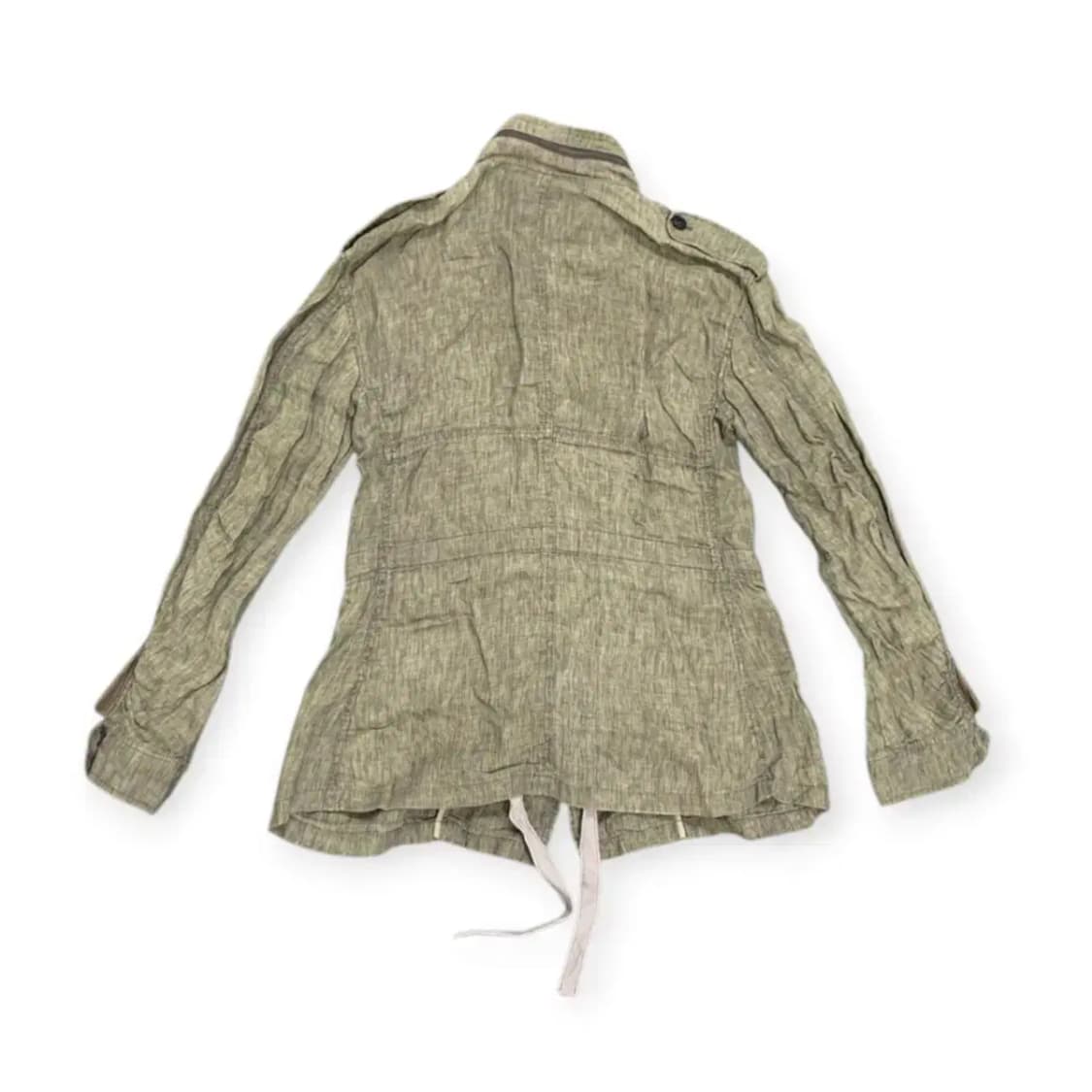 90)밀란로랭 밀리터리 빈티지 여성 스타일 린넨 클래식 워싱 자켓 상품이미지2