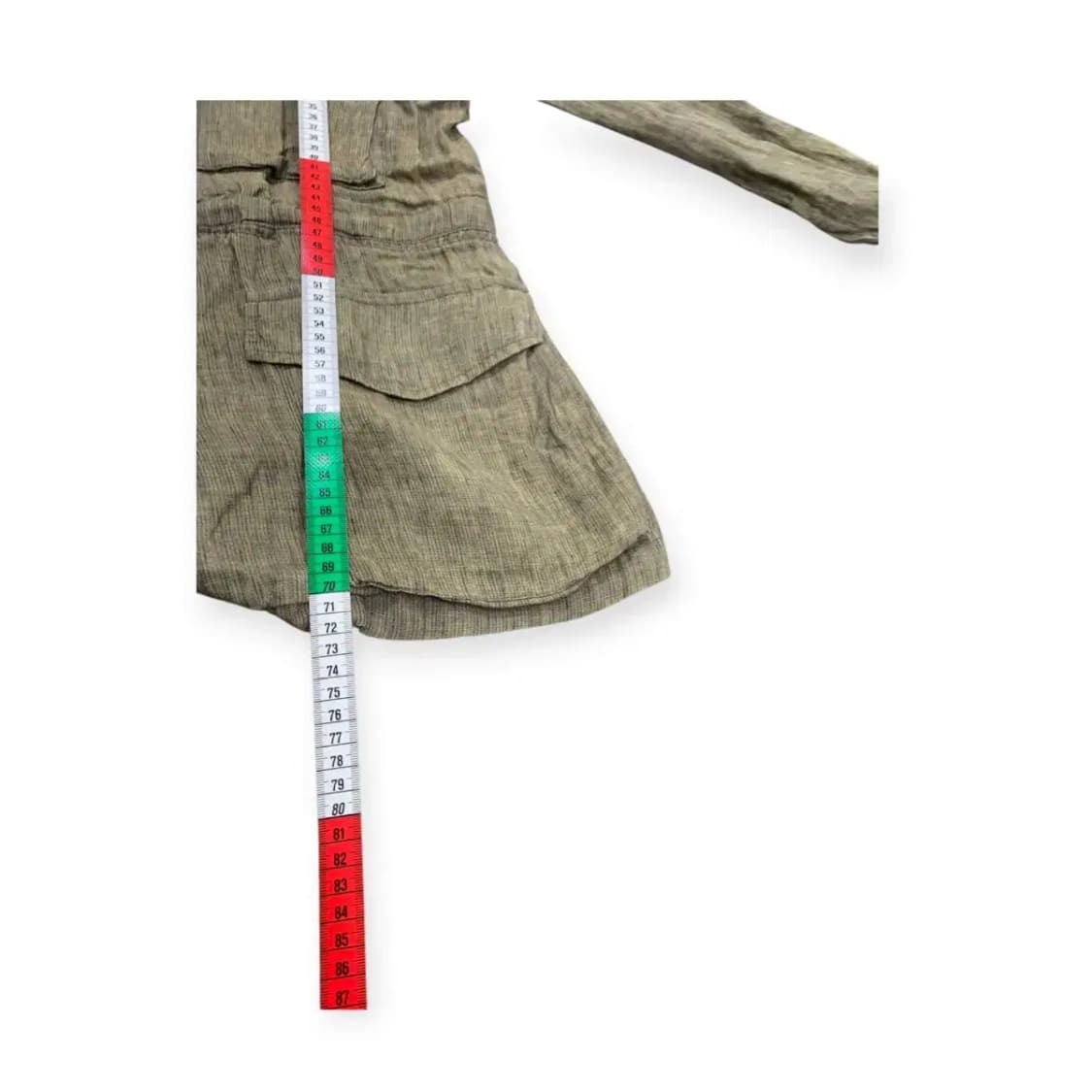 90)밀란로랭 밀리터리 빈티지 여성 스타일 린넨 클래식 워싱 자켓 상품이미지6