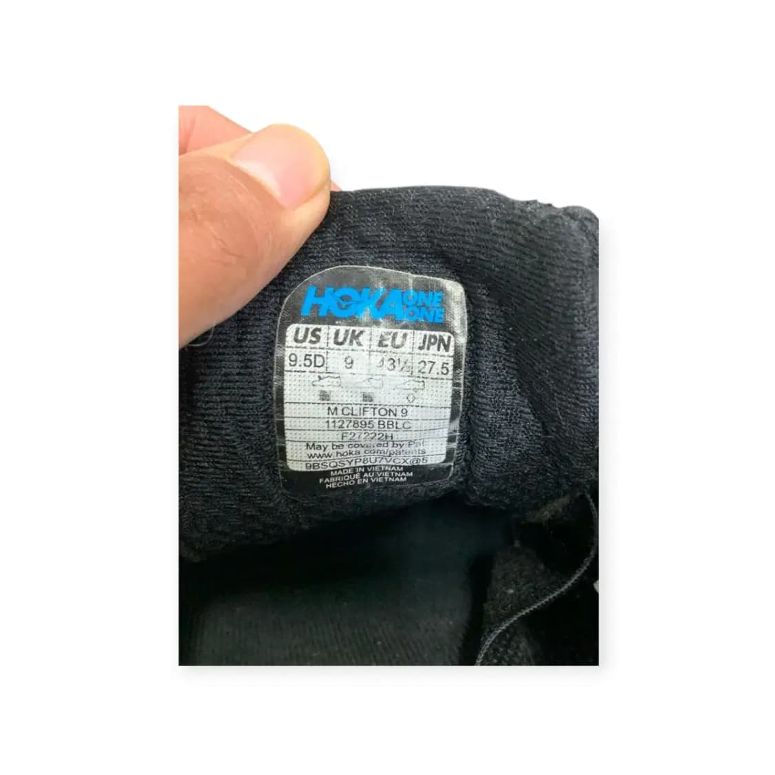 275)호카오네오네 클리프톤9 블랙 러닝화 런닝화 메모리폼 가벼운운동화 상품이미지7
