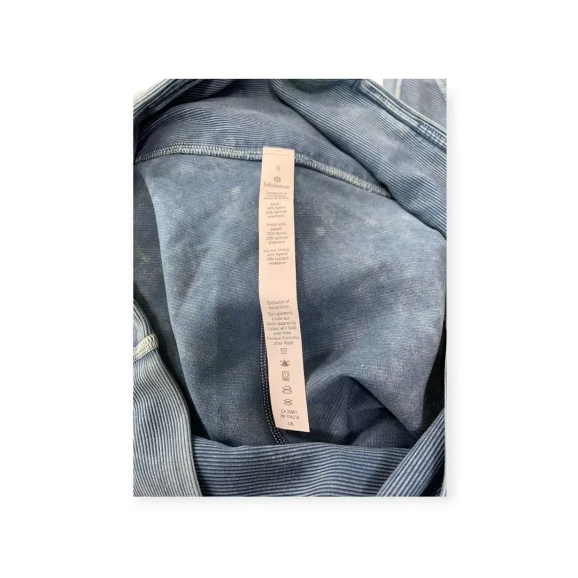 8)룰루레몬 Lululemon 데님워싱 나일론 타이즈 레깅스 유니크컬러 상품이미지4
