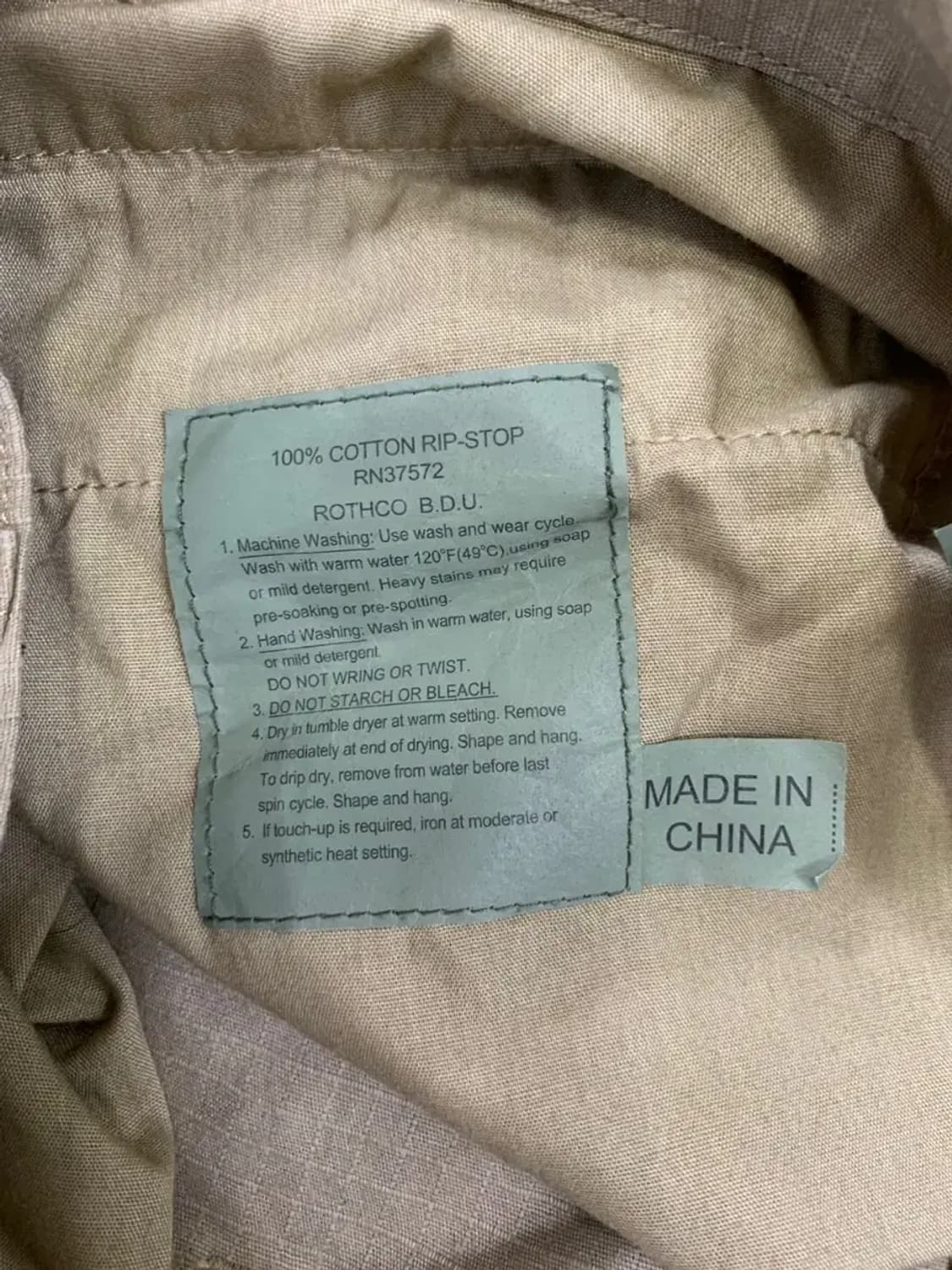 L)로스코 BDU 밀리터리 카고반바지 베이지 빈티지 팬츠 상품이미지6