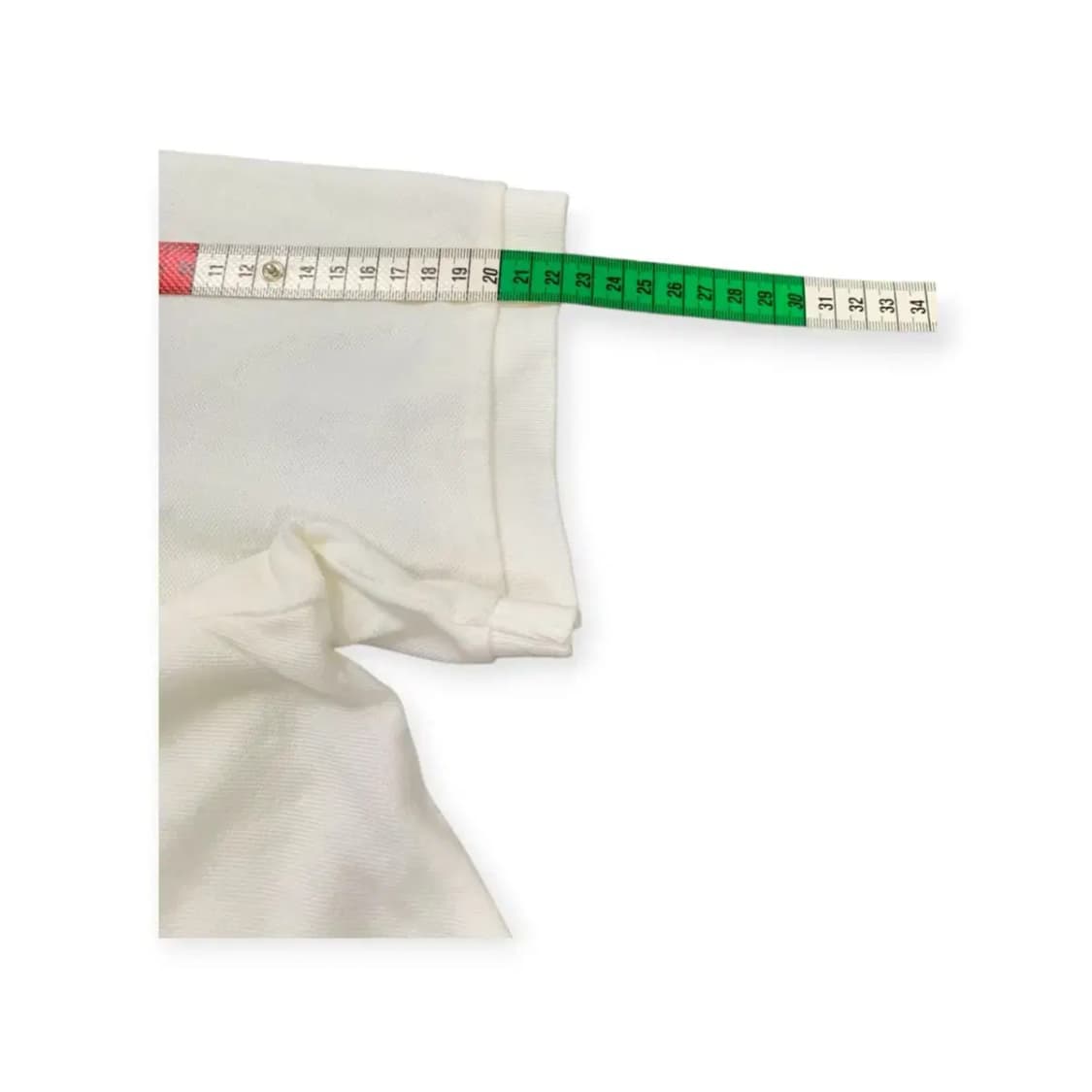 2XL)폴로 랄프로렌 화이트 반팔 카라티 커스텀핏 신형 흰색반팔티 상품이미지8