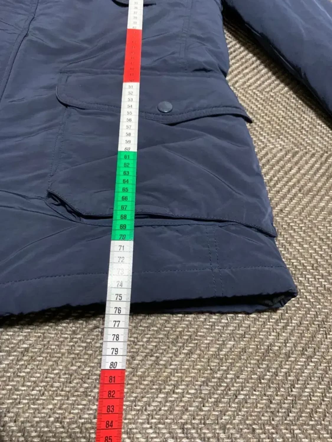 50)HETREGO 헤트레고 블루 네이비 야상 패딩점퍼 navy blue 상품이미지6