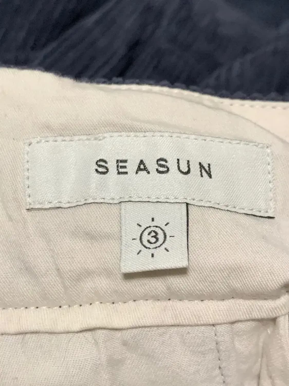 3)Seasun 시선 네이비 코듀로이 와이드 밴딩 팬츠 상품이미지8