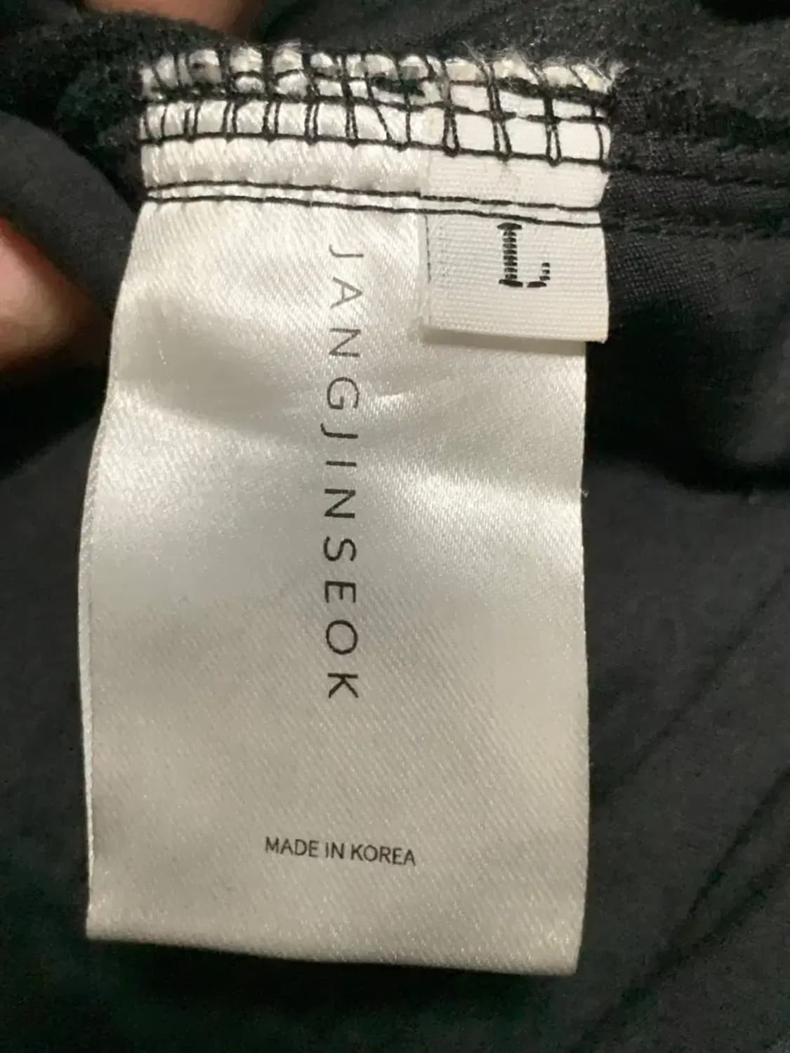 L)JangJinSeok 장진석 디자이너 샌드 스티치 블랙 팬츠 상품이미지5