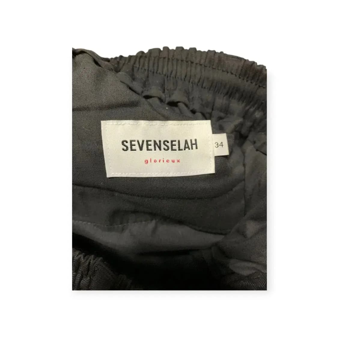 34)세븐셀라 sevenselah 블랙 카고 조거 팬츠 건빵주머니 밴딩 상품이미지4