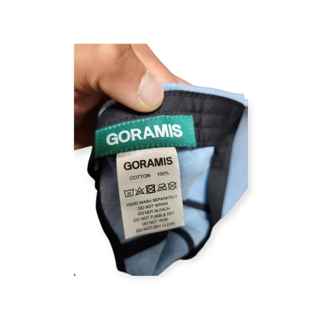 GORAMIS 고라미스 고라미 자수 데님 볼캡 하늘색 스카이블루 상품이미지6