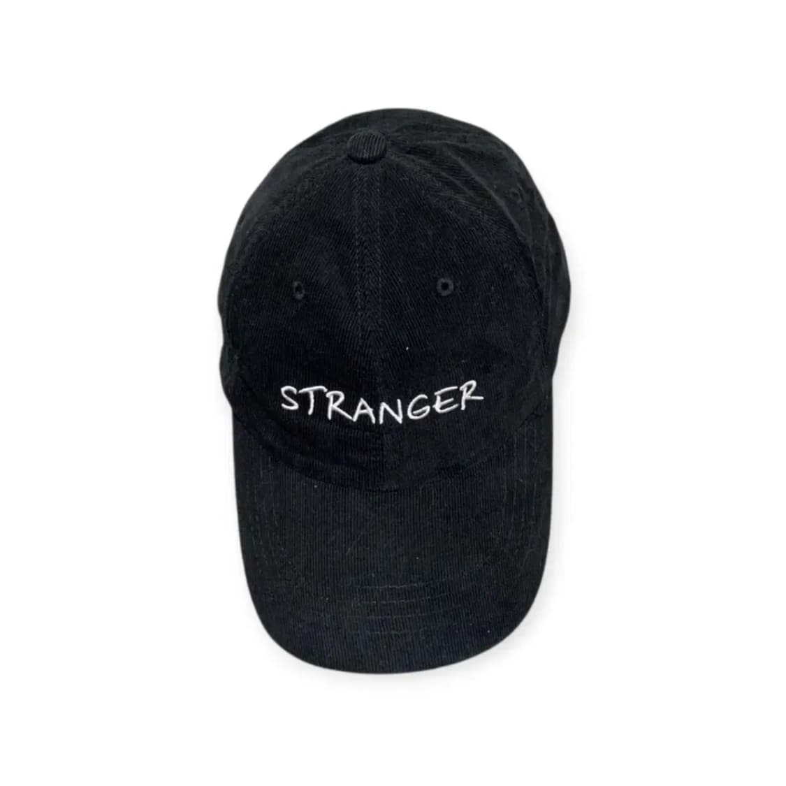 STRANGER 블랙 코듀로이 볼캡 대두캡 소두캡 검정색모자 자수캡 상품이미지1