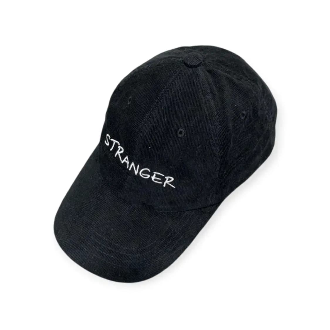 STRANGER 블랙 코듀로이 볼캡 대두캡 소두캡 검정색모자 자수캡 상품이미지3