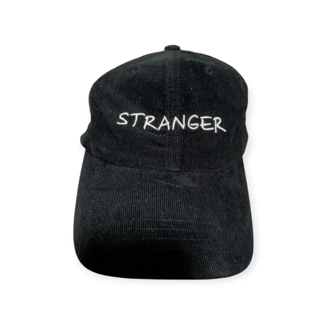 STRANGER 블랙 코듀로이 볼캡 대두캡 소두캡 검정색모자 자수캡 상품이미지7