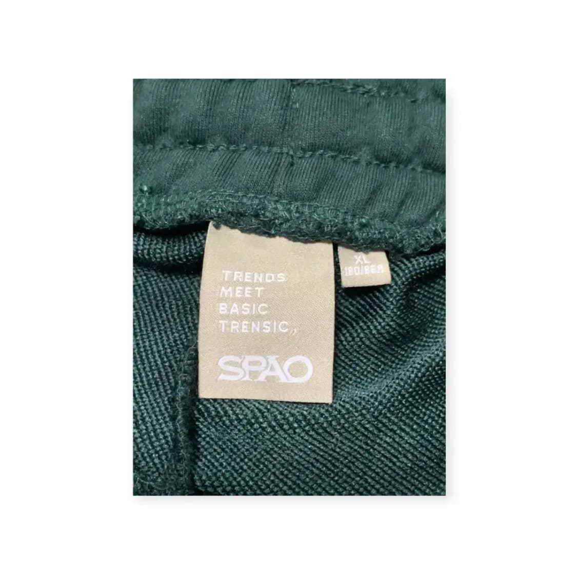 XL)SPAO 스파오 다크그린 밴딩 조거팬츠 스몰로고 스파브랜드 스웻팬츠 상품이미지7