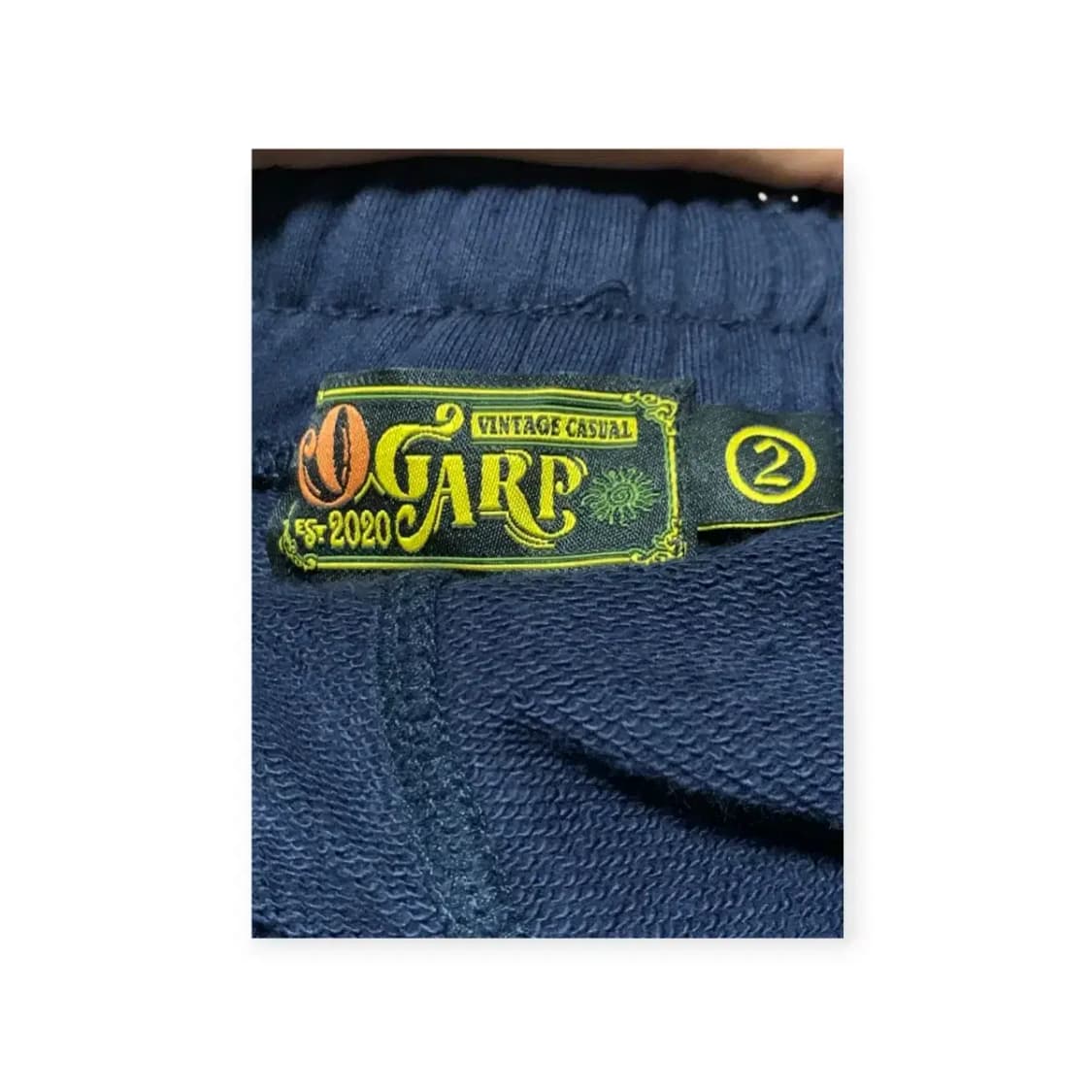 2)Ogarp 오가프 마린 앵커스 네이비 닻 자수 트레이닝 조거 팬츠 상품이미지8