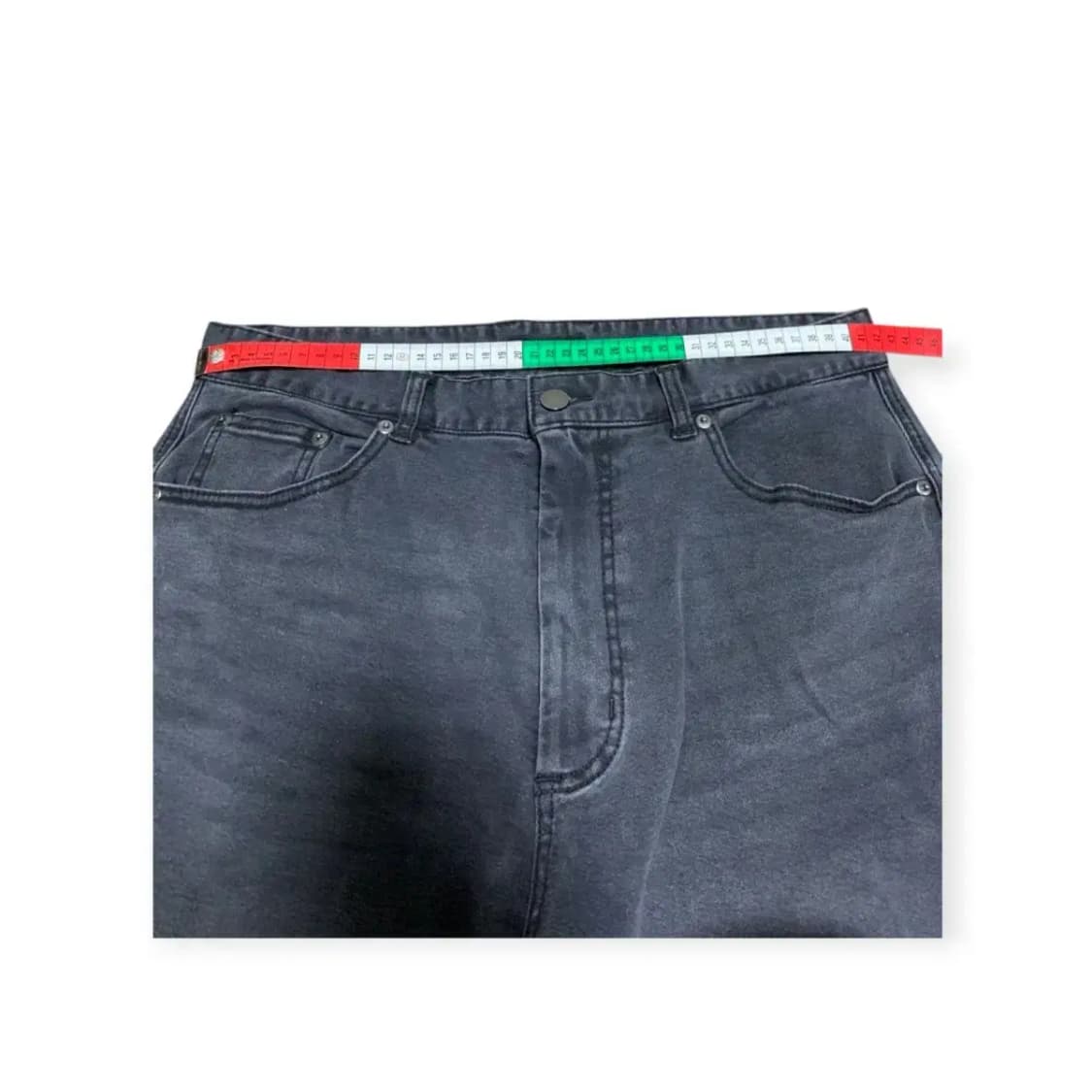2XL,36)페리엘리스 프로젝트엠 워싱 데님 팬츠 블랙진 상품이미지4