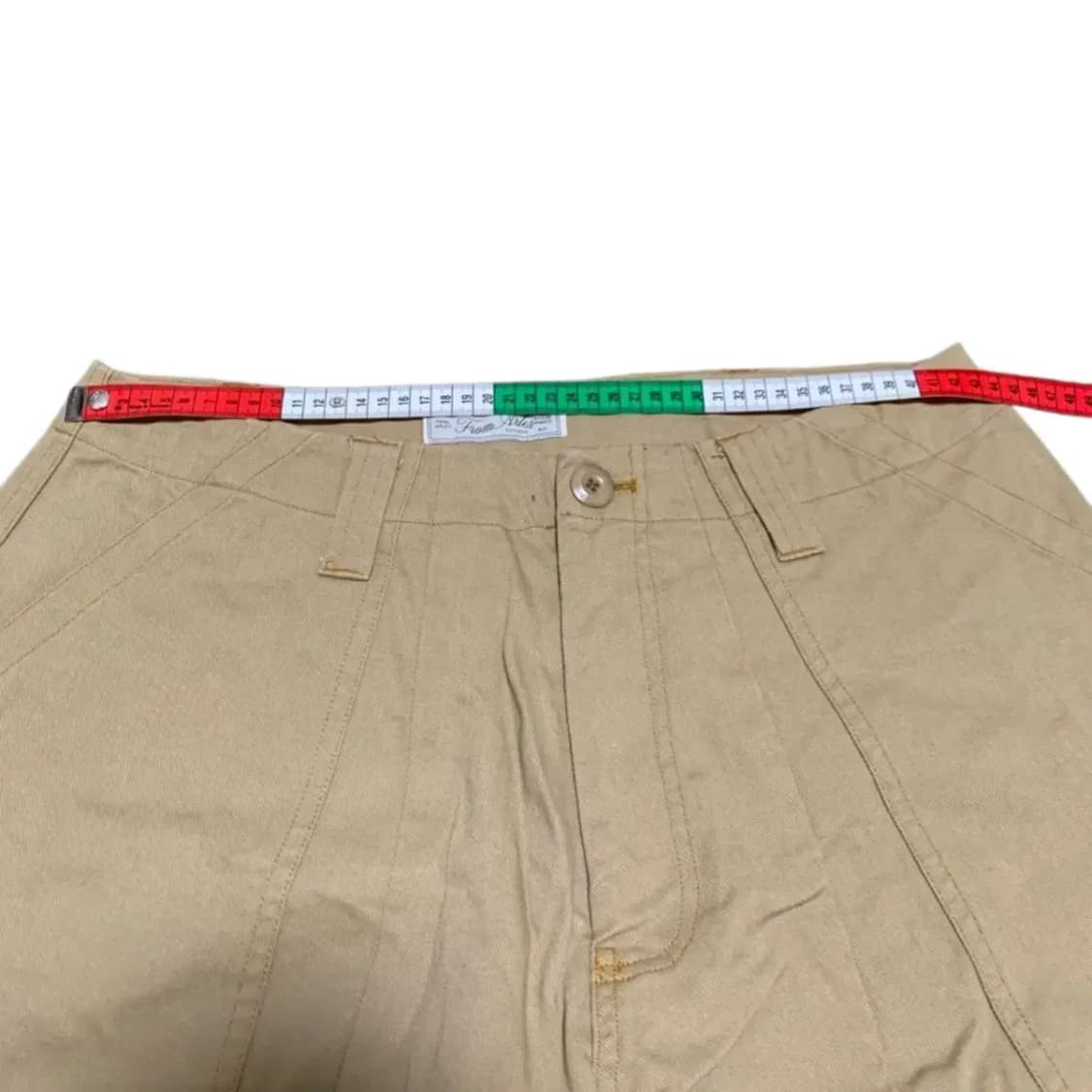 L)ARLES 알레스 베이지 와이드 카고 스트링 팬츠 상품이미지7