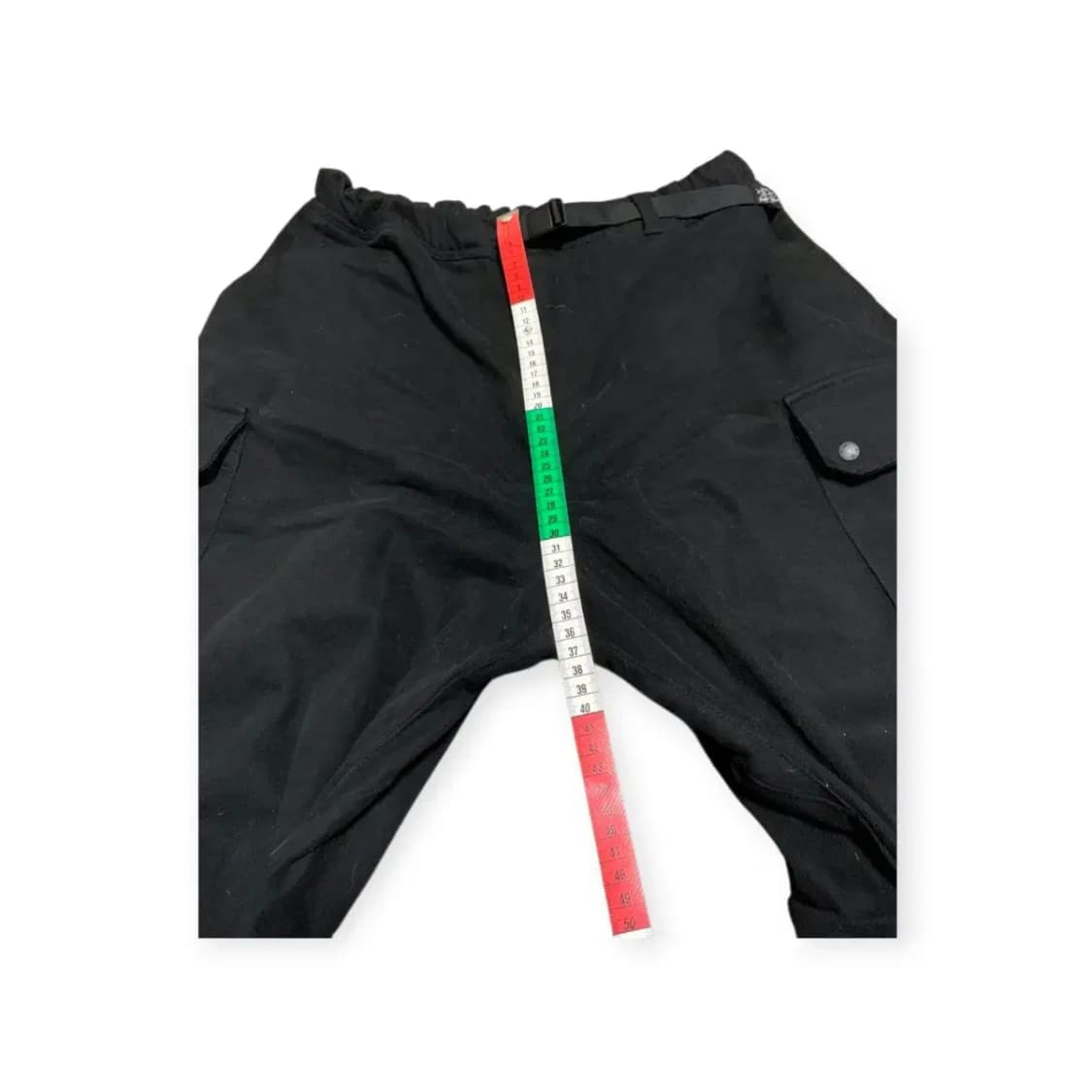 2XL)KZM 검정색팬츠 블랙 벨티드 카고 조거팬츠 벨트팬츠 유틸리티팬츠 상품이미지3