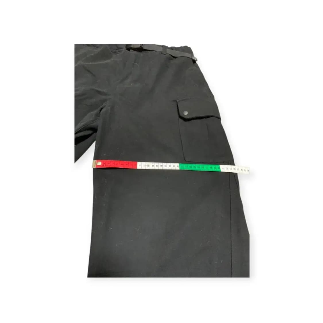 2XL)KZM 검정색팬츠 블랙 벨티드 카고 조거팬츠 벨트팬츠 유틸리티팬츠 상품이미지5