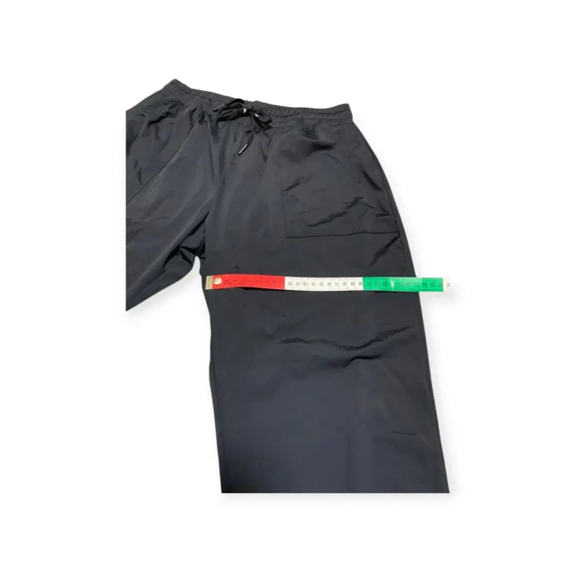 2XL)허그본 hugvone 검정색 드로스트링 조거 팬츠 상품이미지4