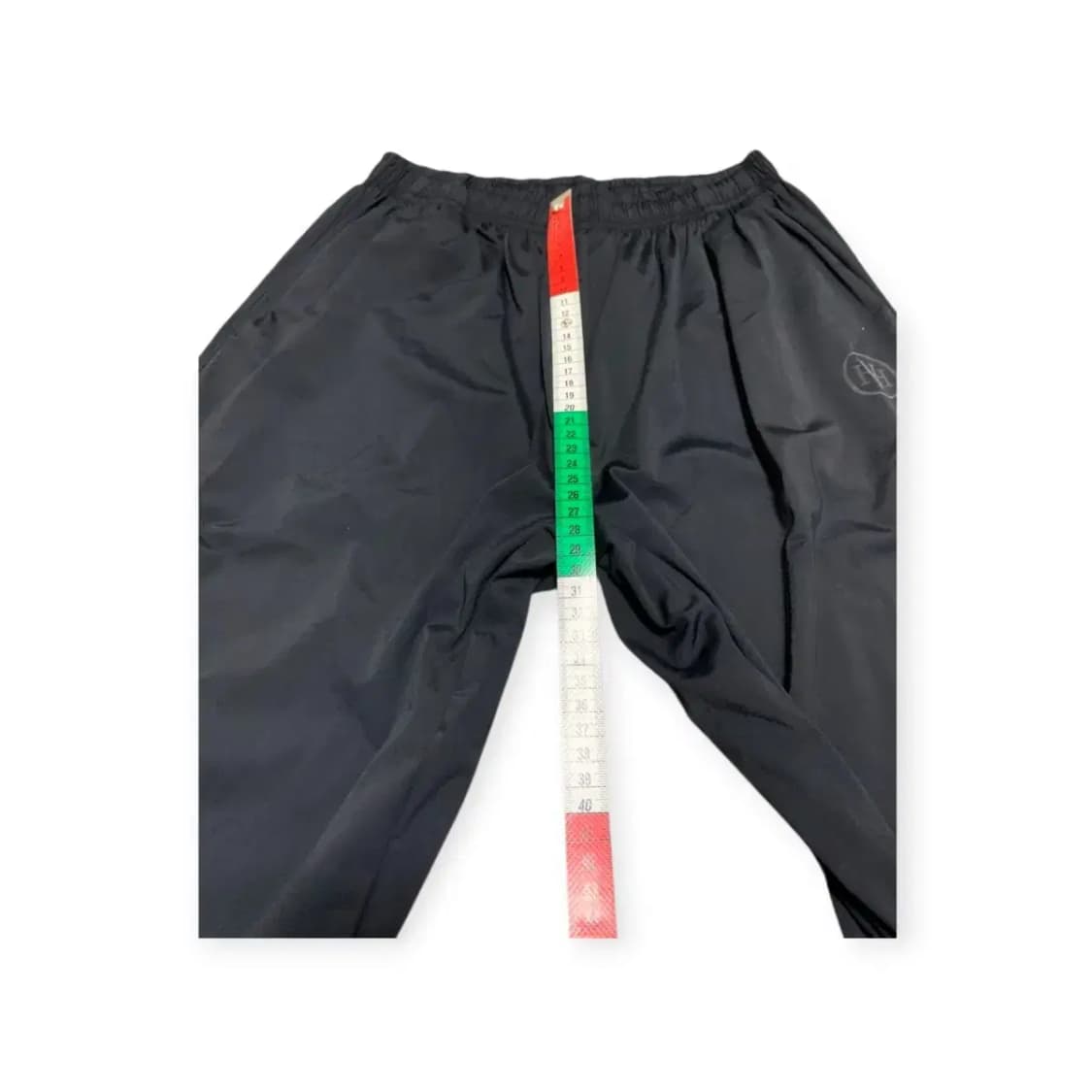 XL)허그본 hugvone 블랙 밴딩 나일론 일자팬츠 일자바지 짐웨어 상품이미지7
