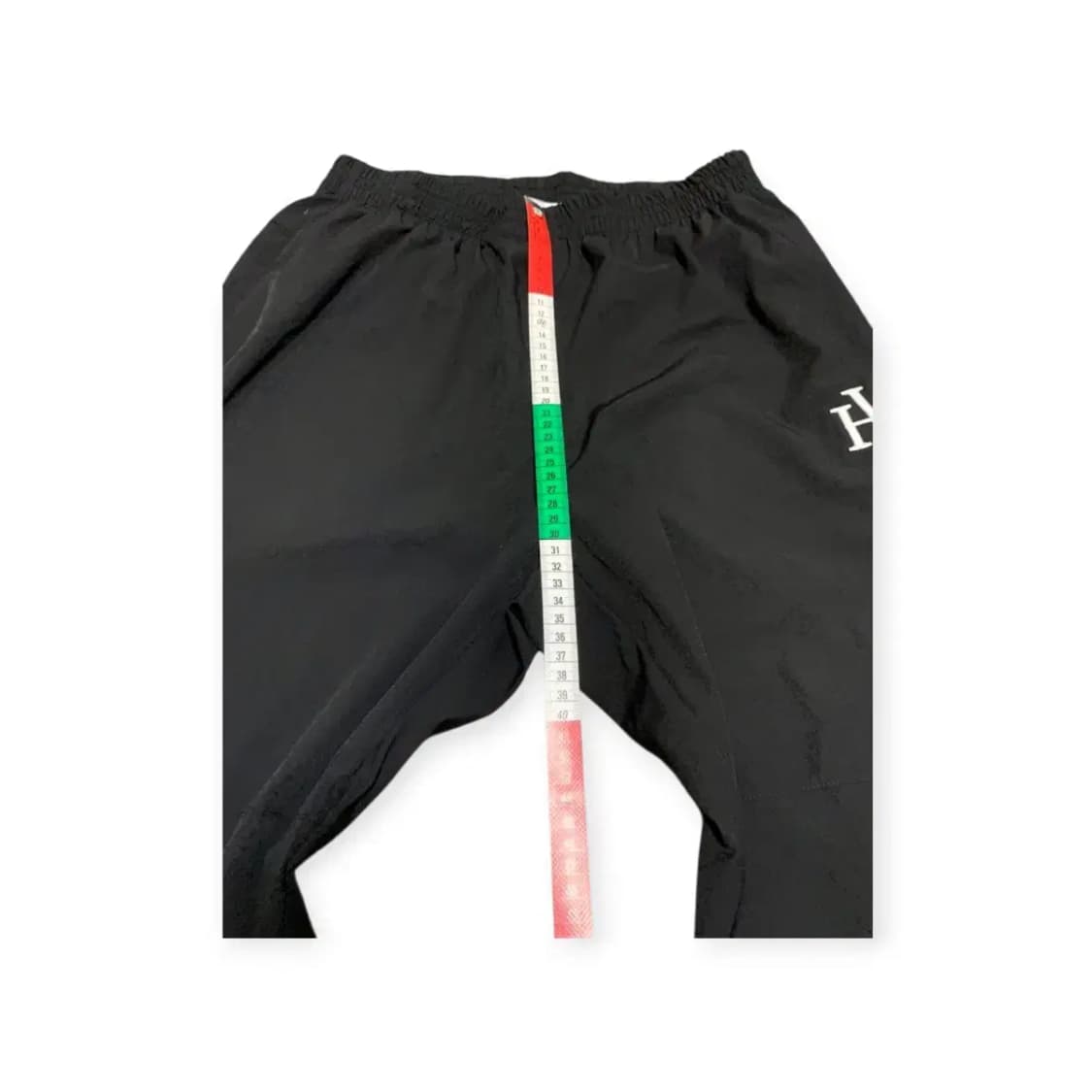 2XL)허그본 hugvone 검정색 블랙 밴딩팬츠 드로스트링 조거 팬츠 상품이미지5
