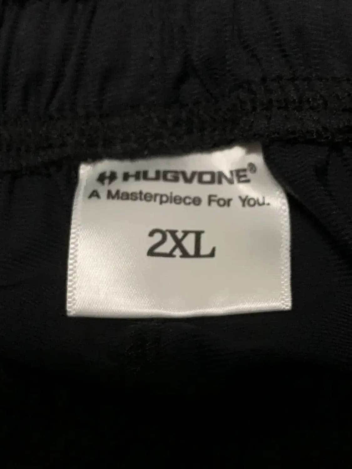 2XL)허그본 hugvone 검정색 블랙 밴딩팬츠 드로스트링 조거 팬츠 상품이미지7