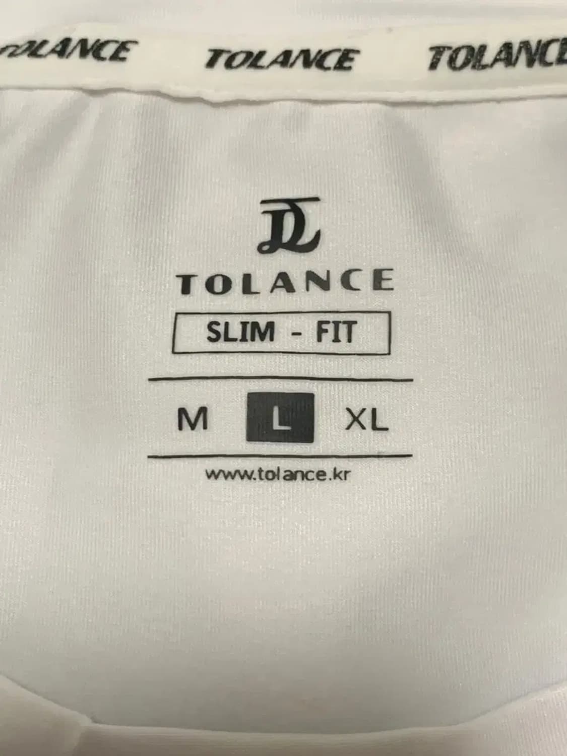 L)TOLANCE 긴팔 슬림핏 기능성 티셔츠 아이보리 나일론 상품이미지8