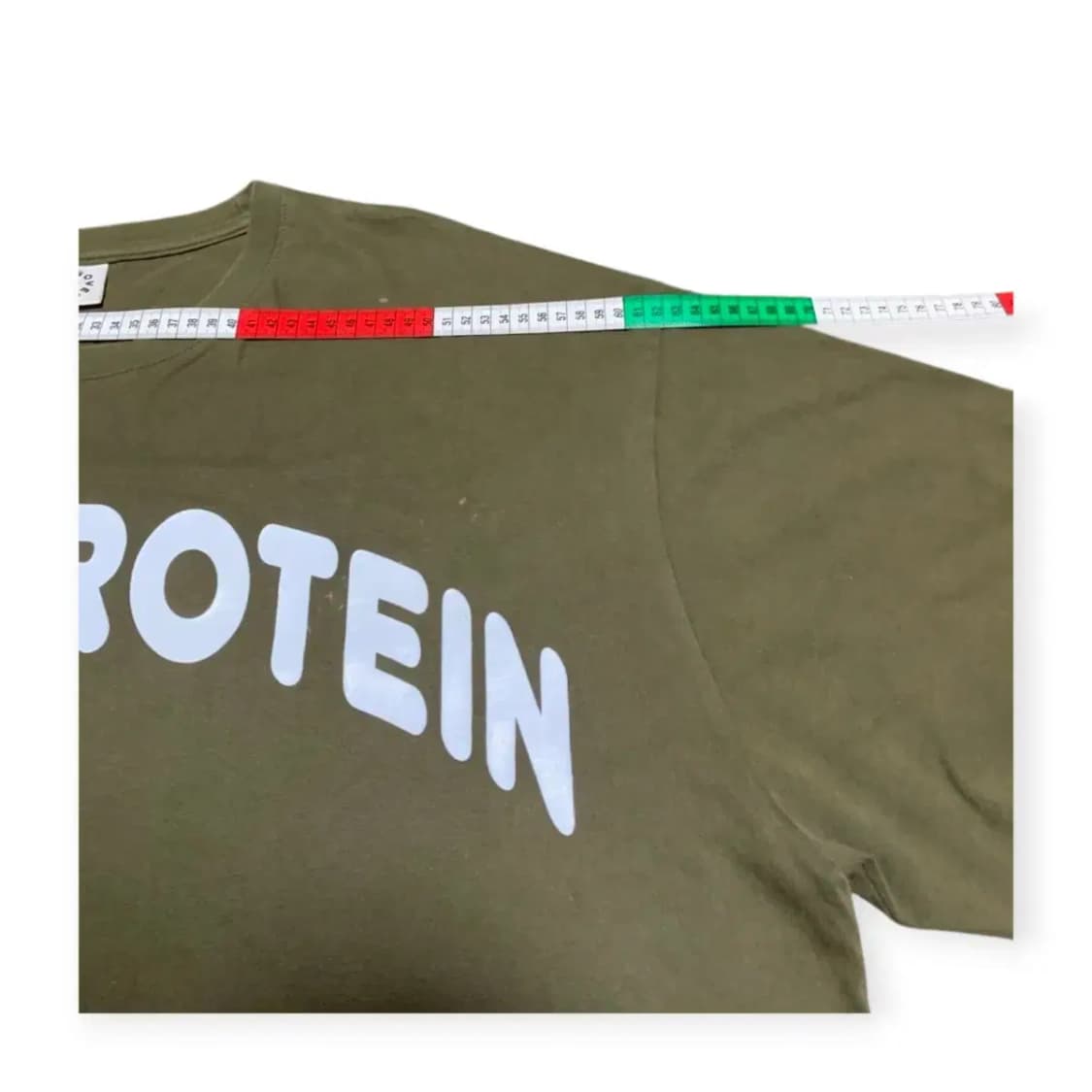 2XL)아이러브프로틴 오버핏 반팔 티셔츠 카키 밀리터리카키 카모 상품이미지4