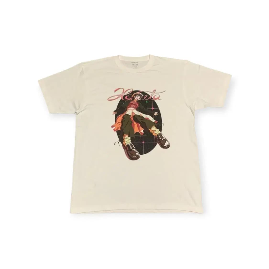 XL)Hozita하루타 X 나무13 프린팅 반팔 화이트 티셔츠 아이보리 상품이미지1