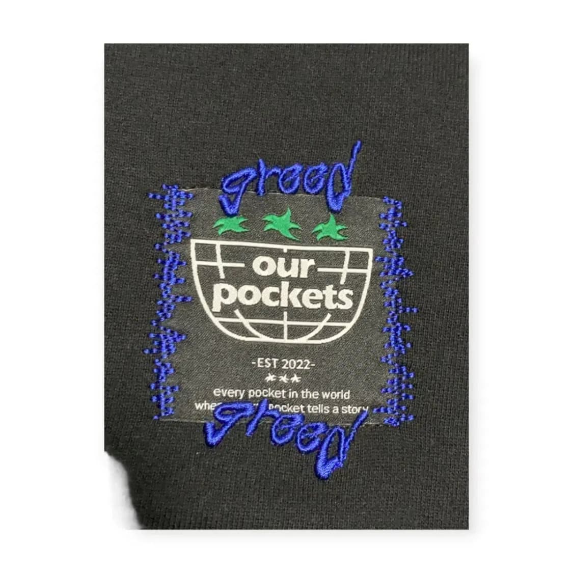 2size)그리드 피그먼트 Greedy Dragon 블랙 긴팔 티셔츠 상품이미지3