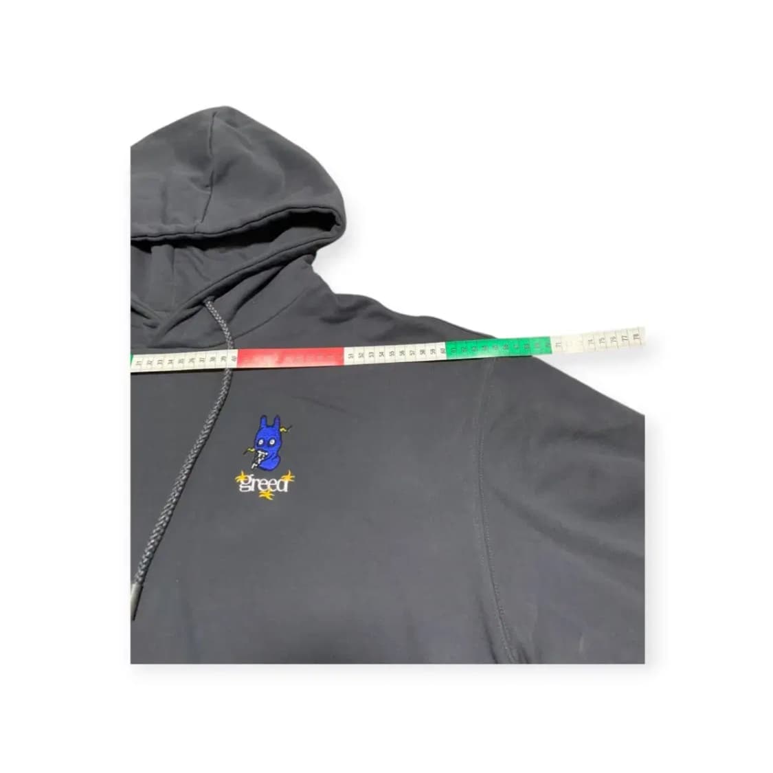 2XL)아워포켓츠 x 그리드 마스크 피자맨 스웻 후드 후디 상품이미지10