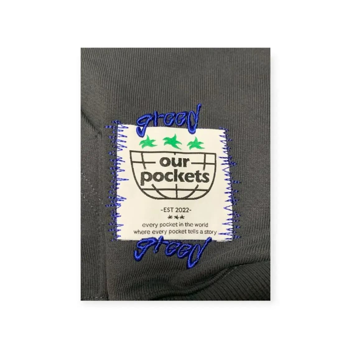 2XL)아워포켓츠 x 그리드 마스크 피자맨 스웻 후드 후디 상품이미지4