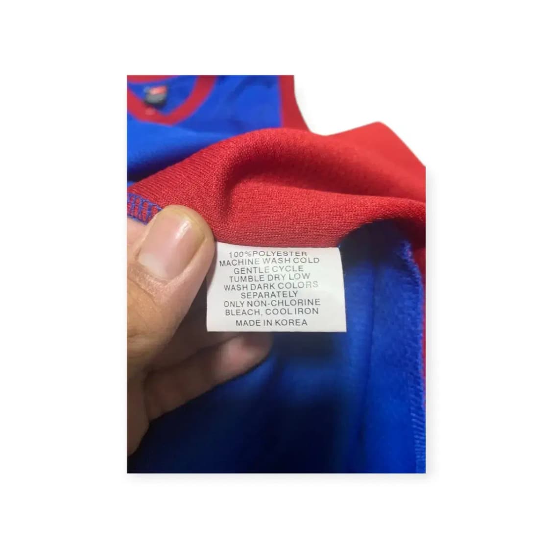 2XL)나이키 투톤 배색 농구 져지 블루/레드 농구티 나시 민소매 상품이미지5