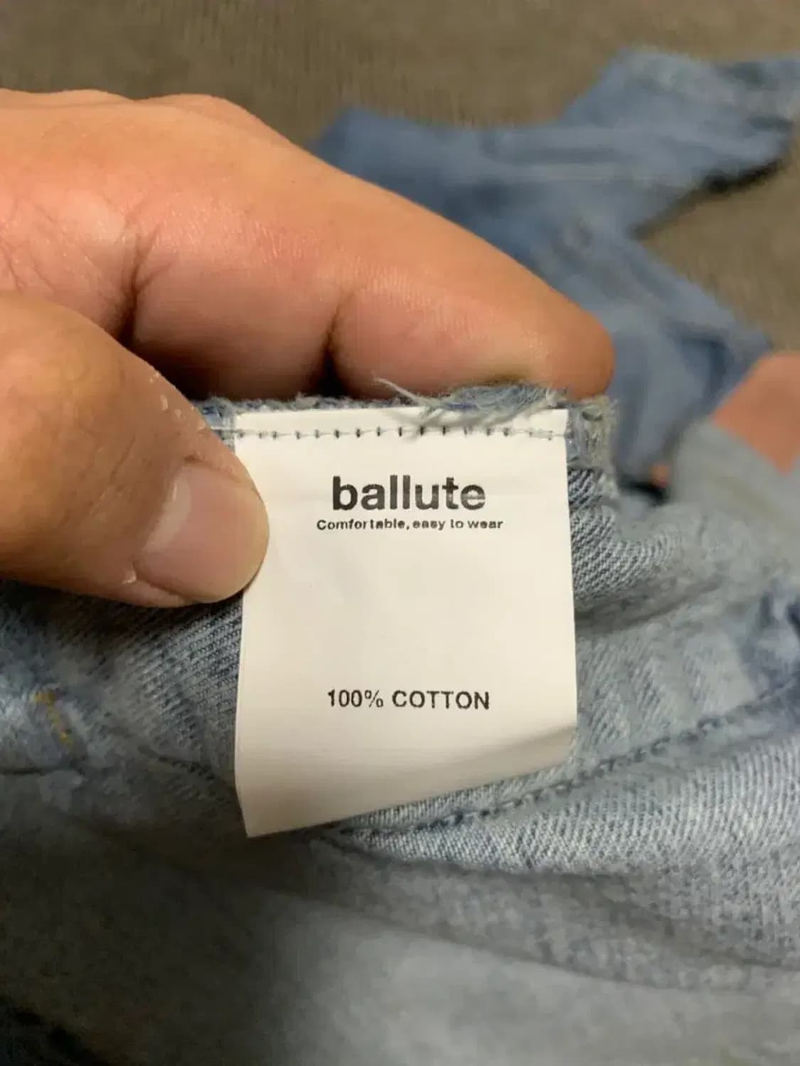 3Size)ballute 발루테 트러커 코듀로이 칼라 데님 자켓 청자켓 상품이미지8