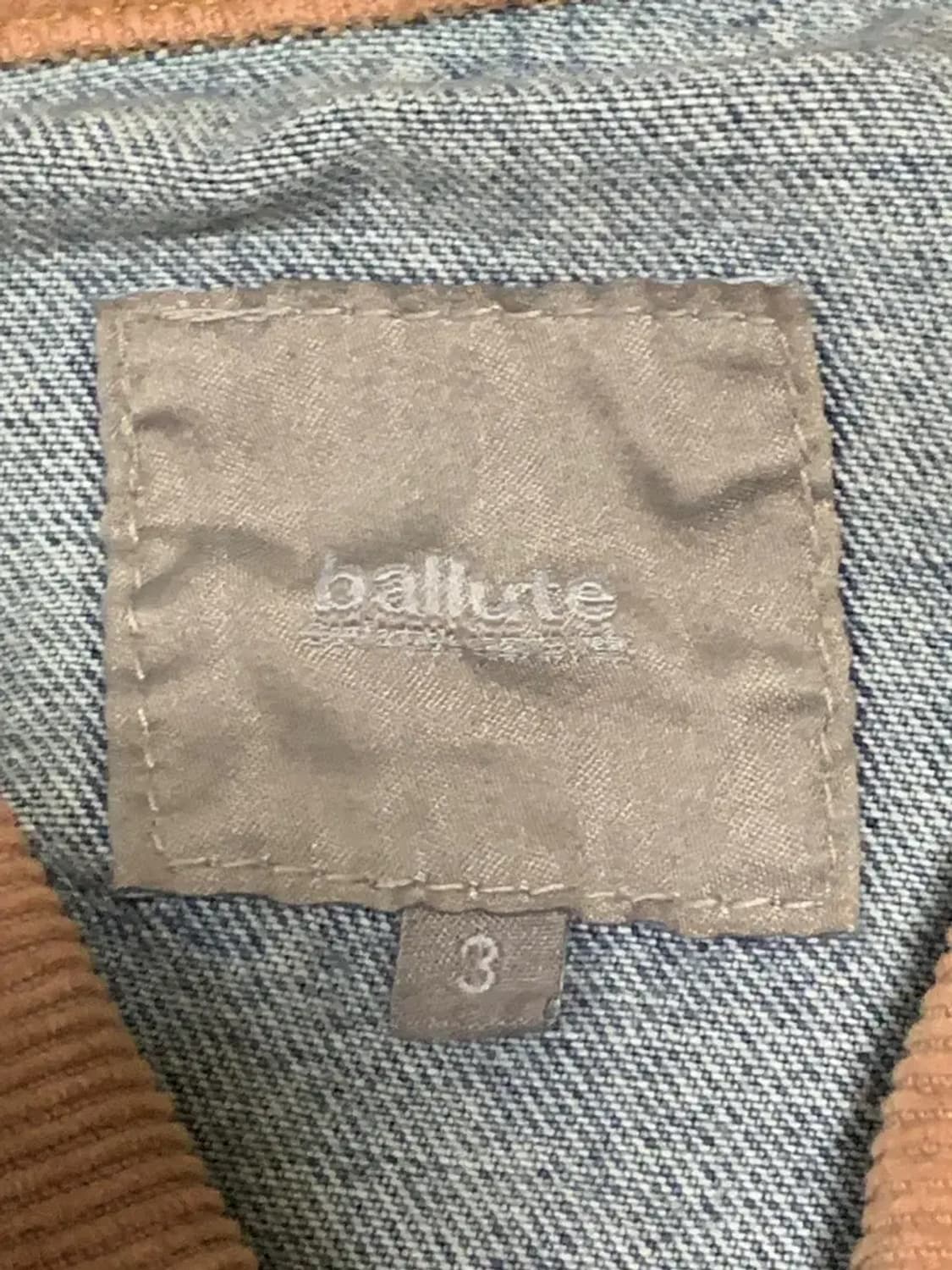 3Size)ballute 발루테 트러커 코듀로이 칼라 데님 자켓 청자켓 상품이미지9