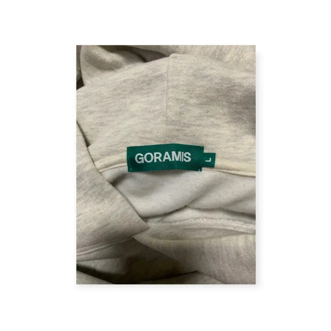 L)고라미스 GORAMIS 페이스와펜 그레이 후드티셔츠 그레이 후디 상품이미지3