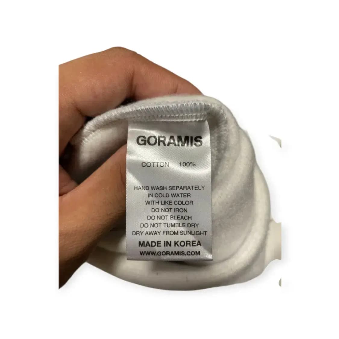 L)고라미스 GORAMIS 페이스와펜 그레이 후드티셔츠 그레이 후디 상품이미지6