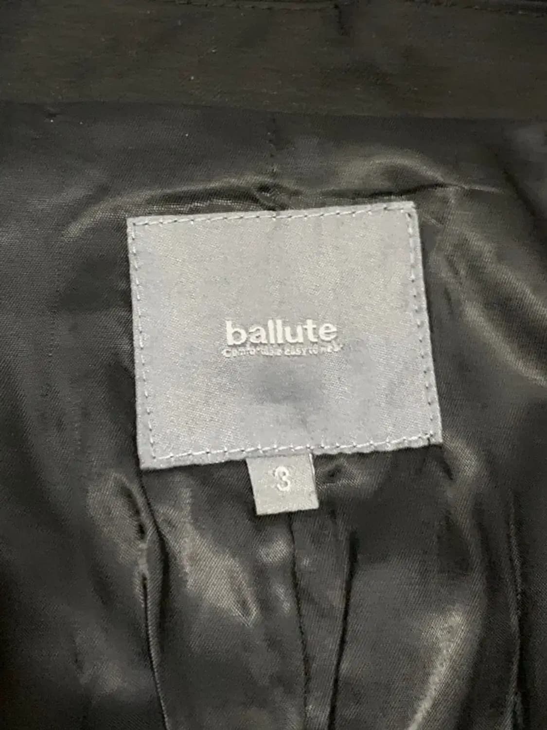2Size)Ballute 발루트 블랙 블레이저 자켓 무신사 상품이미지7