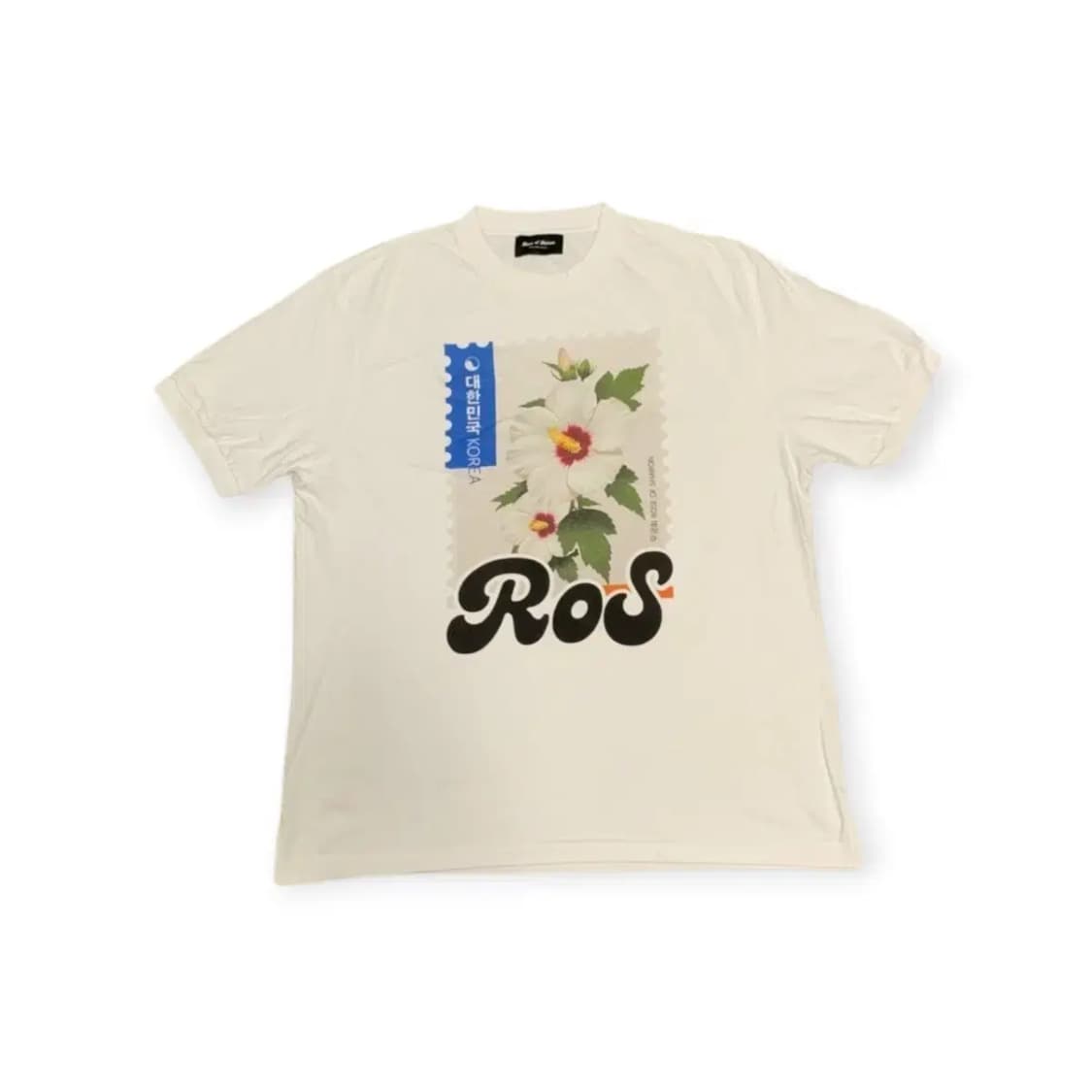 2size)Ros of Sharon 흰색 무궁화 반팔티 화이트 상품이미지1