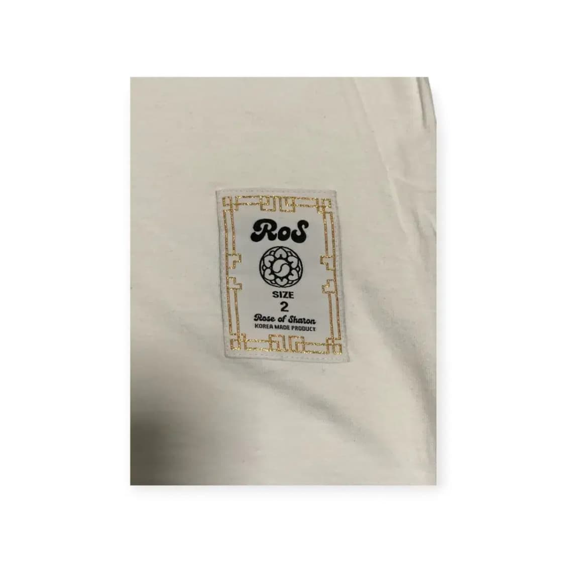 2size)Ros of Sharon 흰색 무궁화 반팔티 화이트 상품이미지5