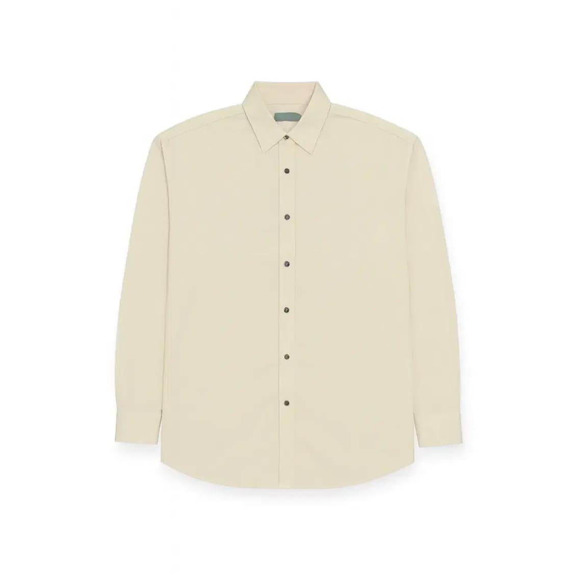 2Size)WOOSUK 베이지색 긴팔 셔츠 와이셔츠 상품이미지1