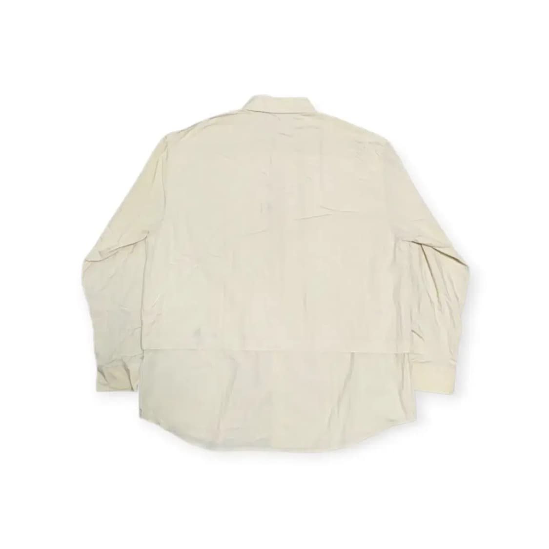 2Size)WOOSUK 베이지색 긴팔 셔츠 와이셔츠 상품이미지2
