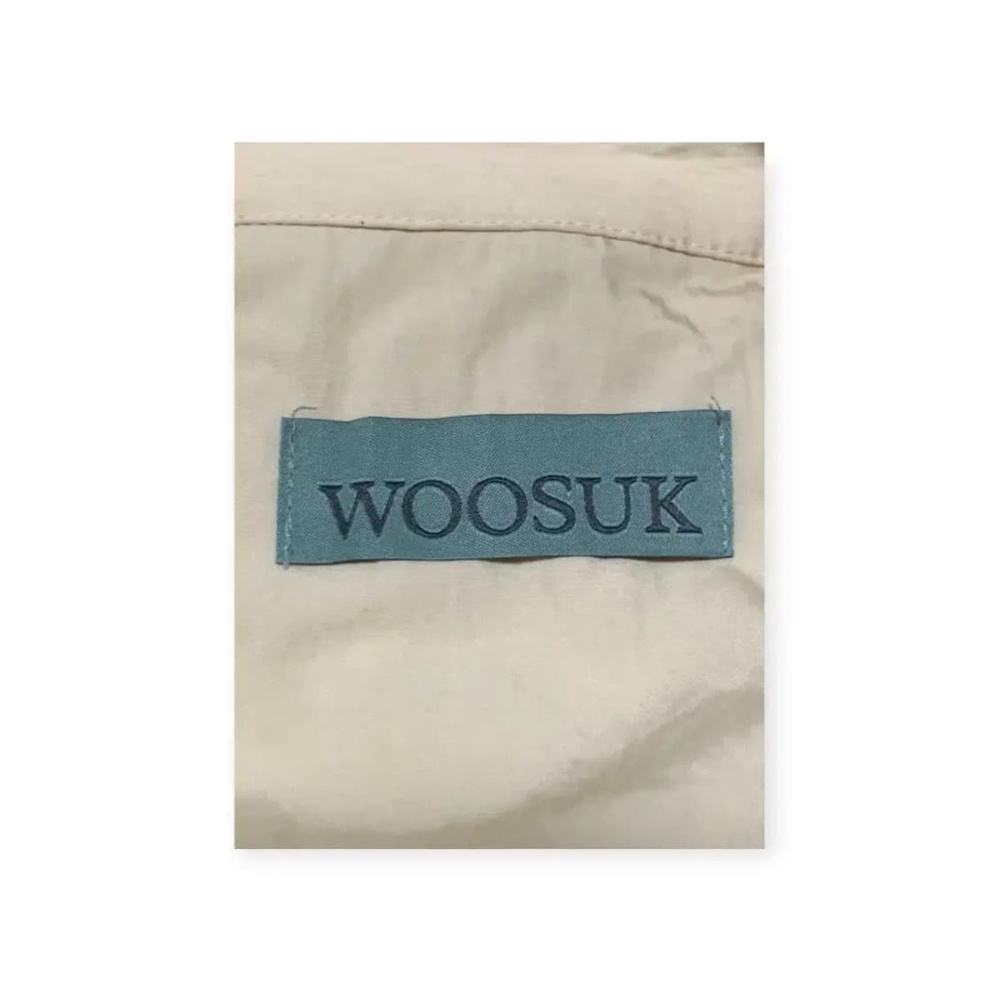 2Size)WOOSUK 베이지색 긴팔 셔츠 와이셔츠 상품이미지3
