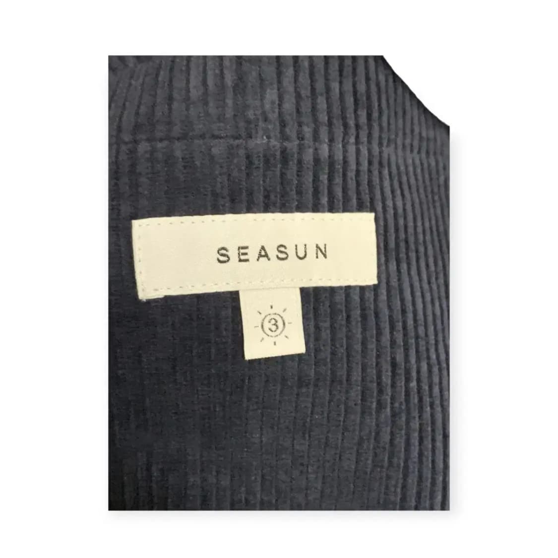 3Size)SEASUN 코듀로이 방수 카라넥 집업 네이비 신슐레이트 자켓 상품이미지9